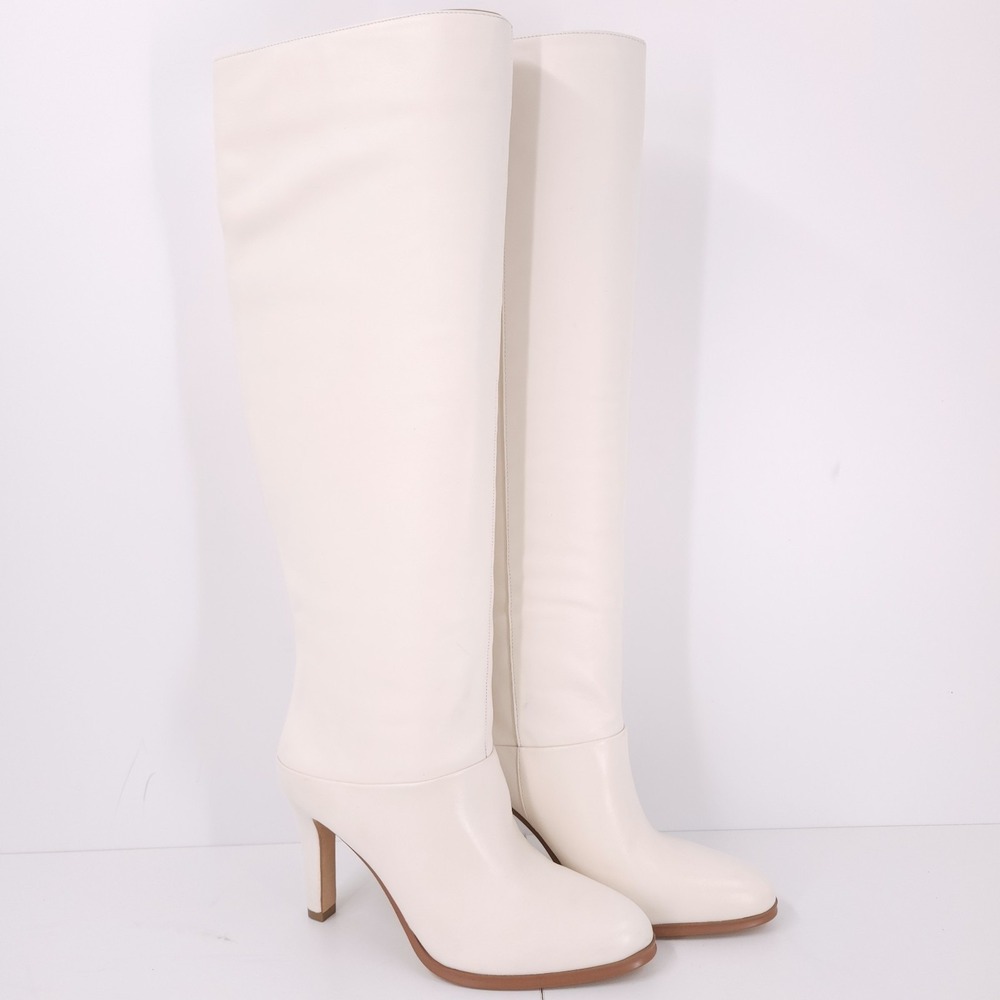 Vince Camuto‎ Sorina Coconut Cream Slouchy Stiletto Tall Boots Womens Size 8 M